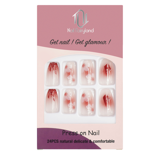 Blush n Cherry Blossom Coffin