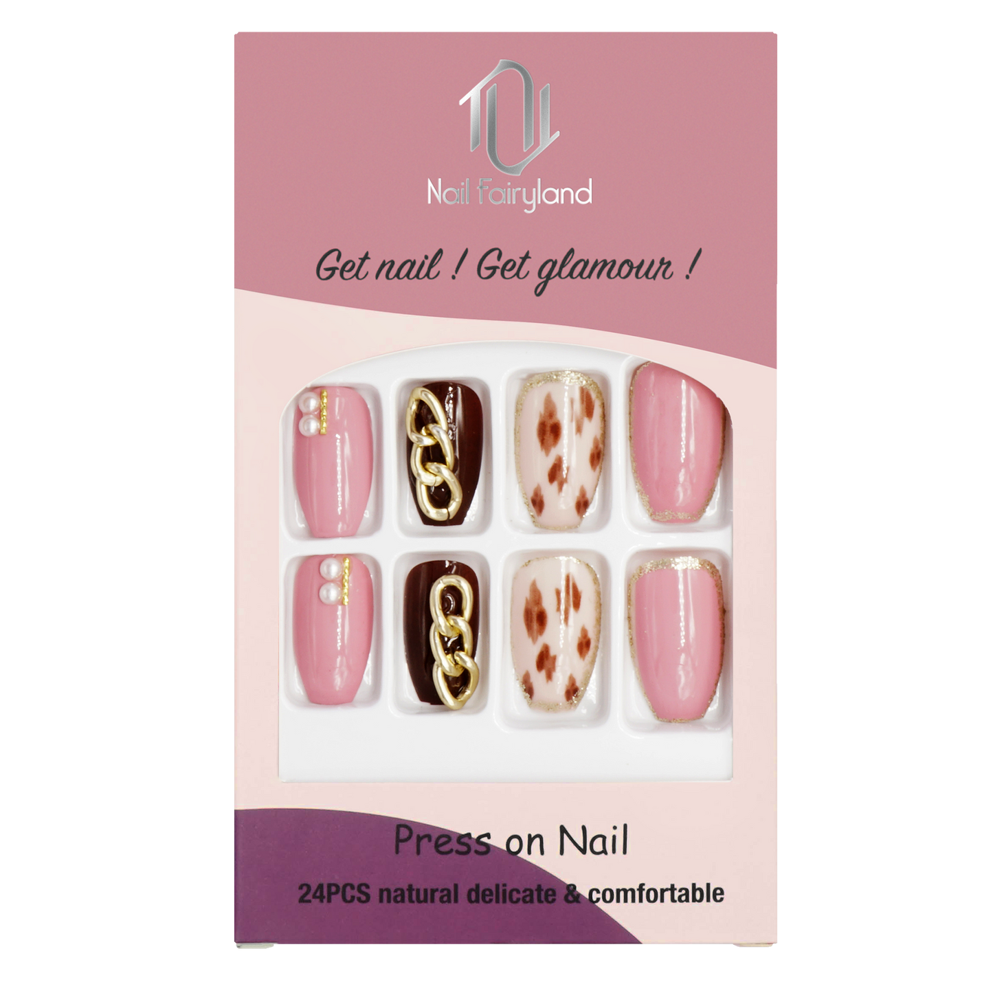 Pink n Brown Coffin